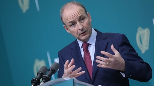 Micheál Martin said the level of infection in the community was 'clearly' too high