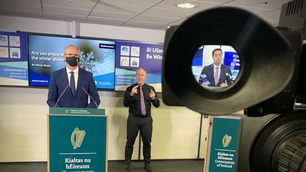 Ministers Simon Coveney and Martin Heydon at the launch of the campaign
