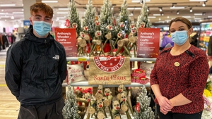 16-year-old Anthony Gorman's reindeer decorations are now in stock in selected Dunnes Stores outlets, including Tullamore Bridge Centre