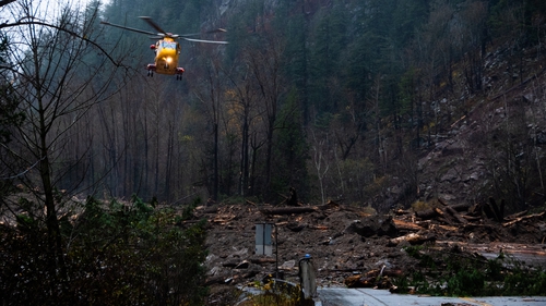 Royal Canadian Air Force during rescue operations in Agassiz, British Columbia