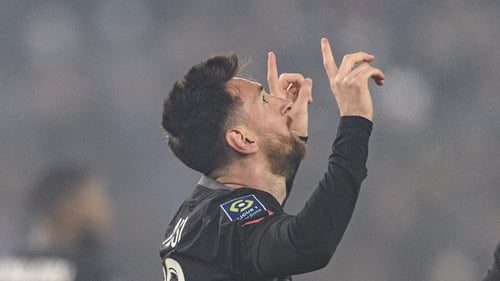 Lionel Messi scored his first league goal for Paris St Germain