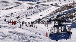Skiers return to Val Thorens ski resort in the French Alps yesterday
