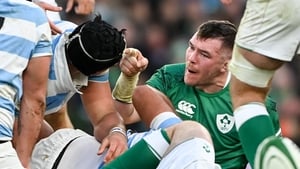 Peter O'Mahony took issue with Tomas Lavanini