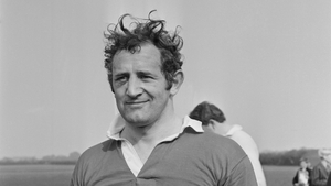 McLoughlin pictured training with the British and Irish Lions on their 1971 tour of New Zealand