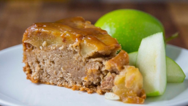 Wade Murphy's salted caramel & apple upside down cake