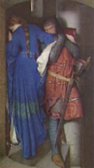 Sir Frederick William Burton 'The Meeting on the Turret Stairs'