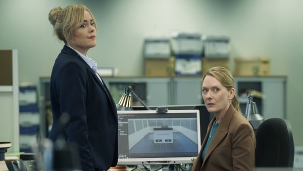Angeline Ball and Cathy Belton in RTÉ's Hidden Assets, which has been nominated for an RTS Award