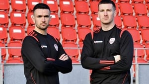 Michael Duffy (L) and Patrick McEleney. Photo: Derry City.