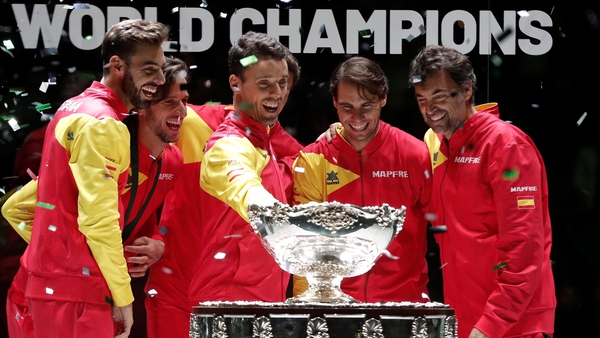 Spain won the last completed edition of the Davis Cup in 2019