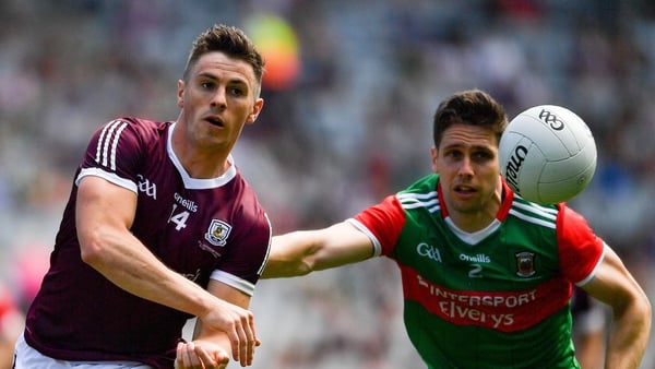 Galway's Shane Walsh and Mayo's Lee Keegan in action in the 2021 Connacht final at Croke Park
