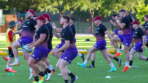 The Munster squad training in Pretoria last week (Pic: Munster Rugby)