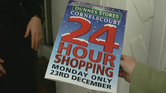 Dunnes Stores 24 hour shopping, 1996.