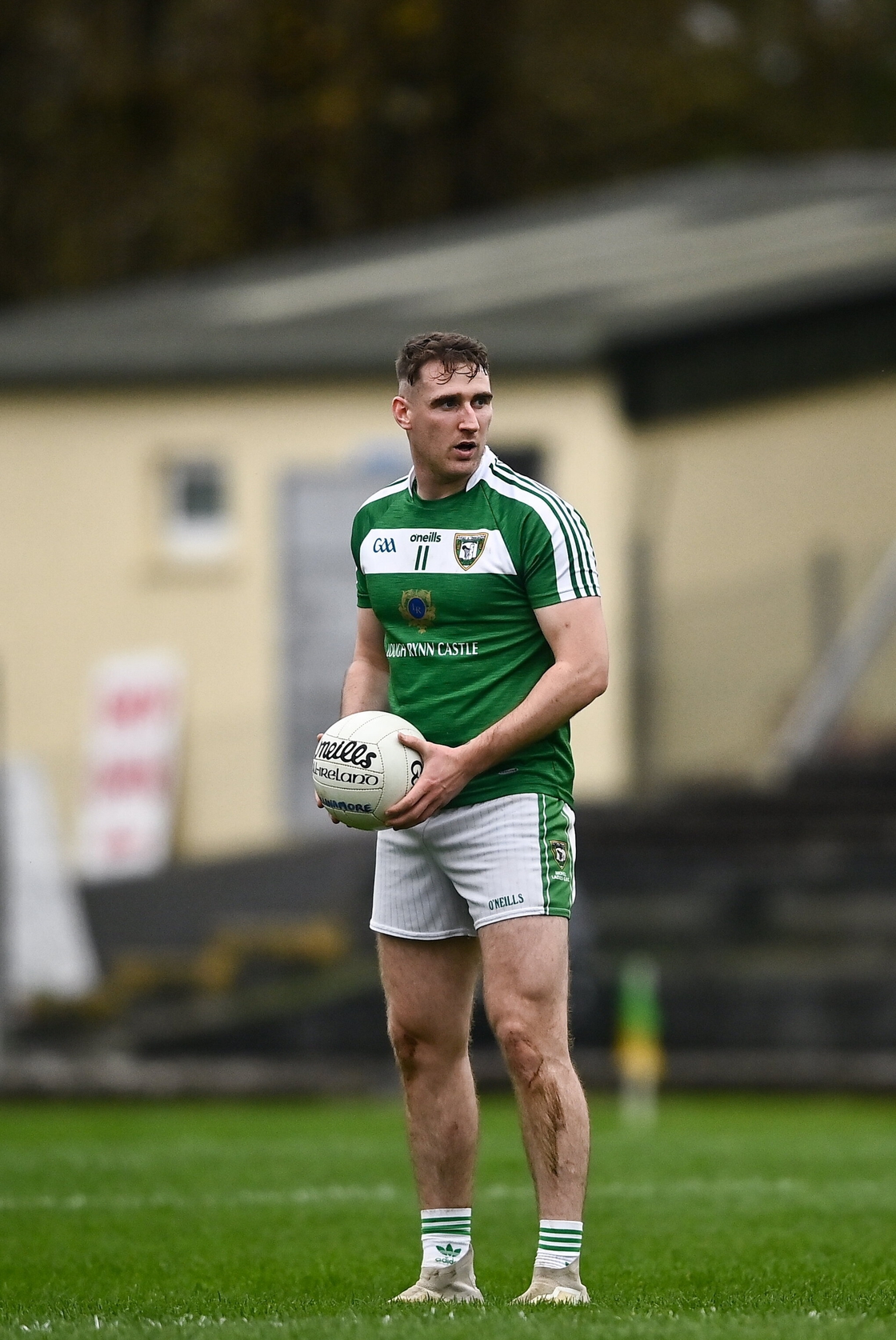 Image - Mohill's Keith Beirne prepares to take a free during the county final