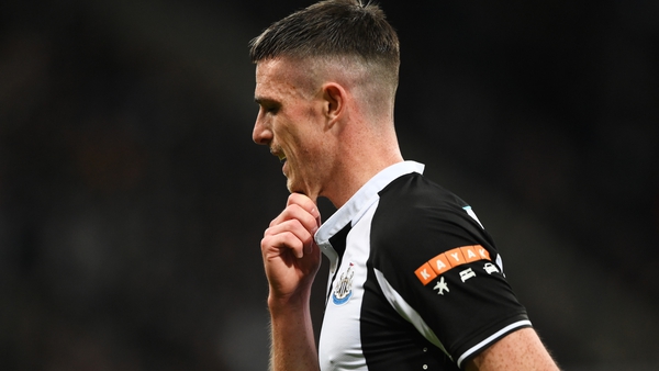 Ciaran Clark was sent off early on