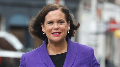 Mary Lou McDonald said she will speak to members of the US Administration and senior political leaders on Capitol Hill