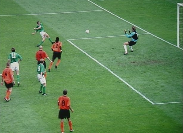 Jason McAteer Scores Against Holland (2001) Photo by Aoife Rice 