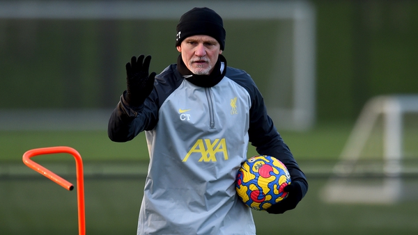 Claudio Taffarel during a training session at Liverpool's AXA Training Centre in Kirkby.