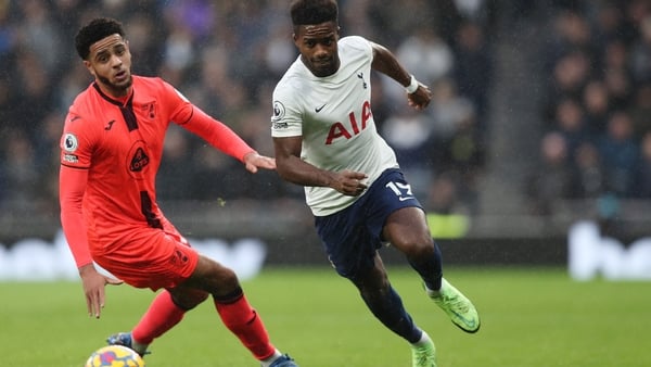 Ryan Sessegnon battles for possession with Andrew Omobamidele