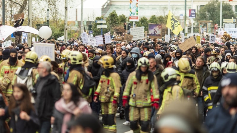 Clashes Erupt At Brussels Protest Against Covid Rules