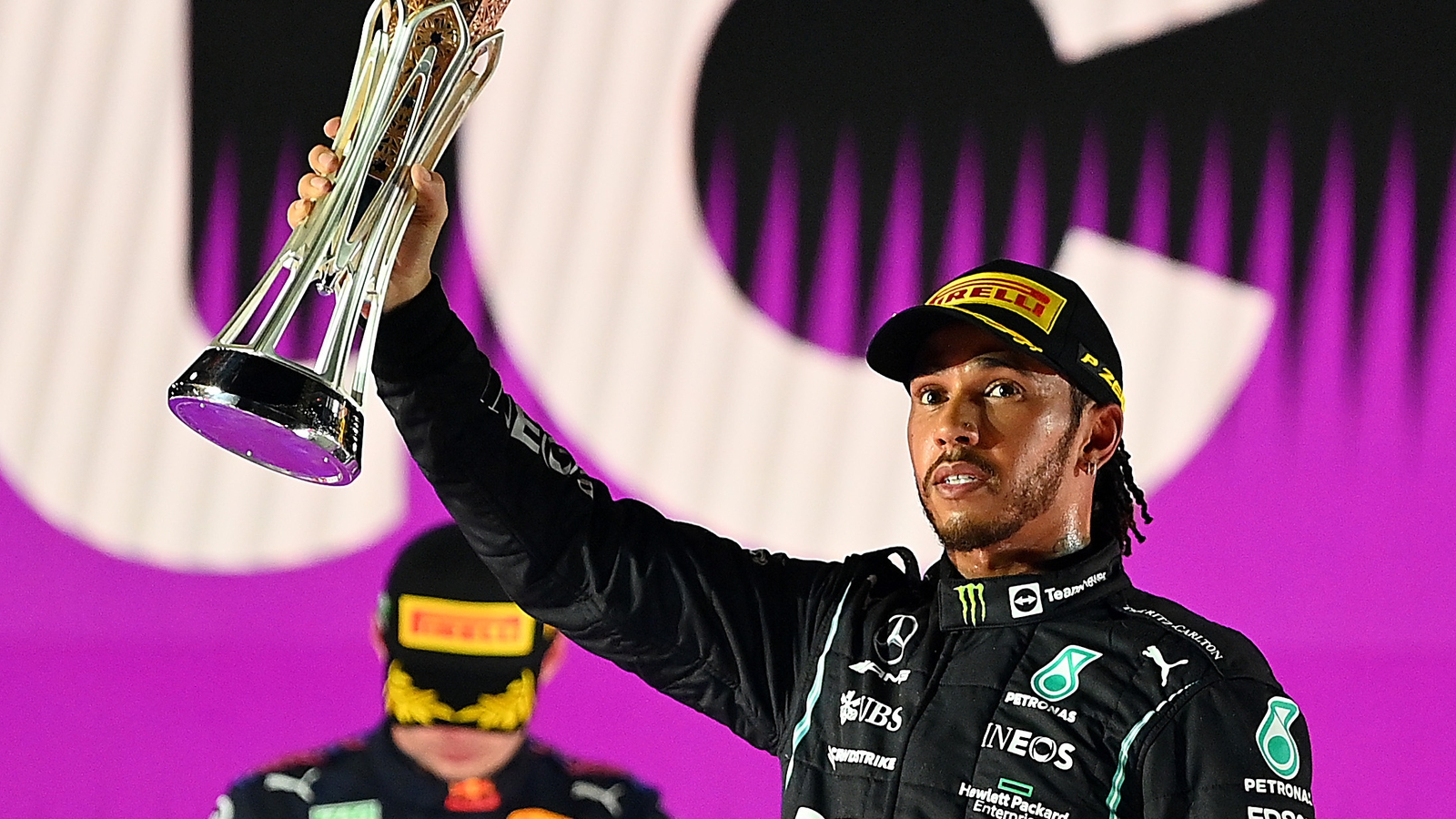 Hamilton wins crazy Saudi GP to level with Verstappen