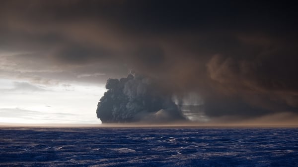 The eruption of the Grímsvötn volcano sent thousands of tonnes of volcanic ash into the sky on May 23, 2011 above Iceland