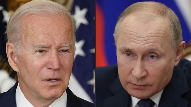 Joe Biden and Vladimir Putin