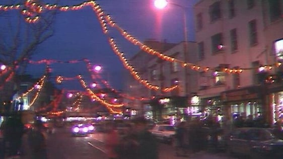 Christmas lights in Cork city (1991)