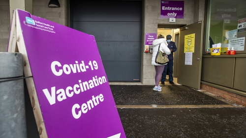 A Covid-19 vaccination centre in Belfast
