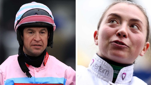 Robbie Dunne (L) and Bryony Frost