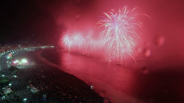 Crowds will return to the Copacabana Beach in Rio de Janeiro for New Year's Eve fireworks (File pic)