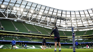 The Leinster squad trained at the Aviva Stadium on Friday afternoon