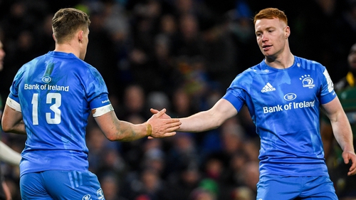 Centres of attention: Garry Ringrose and Ciarán Frawley start for Leinster