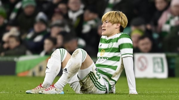 Celtic's Kyogo Furuhashi picked up an injury against Real Betis