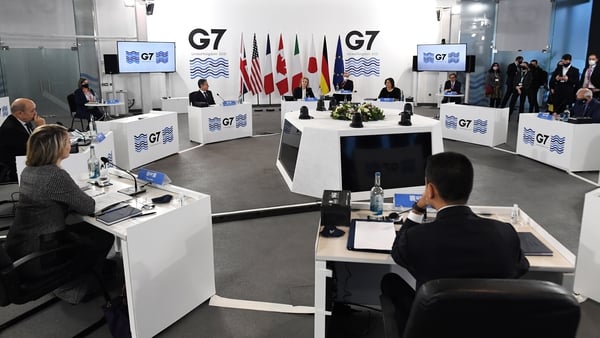 The G7 meeting comes amid international concern that Russia could invade Ukraine
