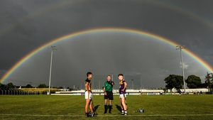 A rainbow illuminates the sky just before Kilkenny and Wexford did battle in the Leinster MHC final at Netwatch Cullen Park on 28 July