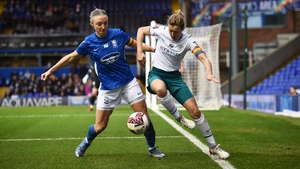 Louise Quinn (L) ad Ellen White were both on the scoresheet in Manchester City's win at Birmingham