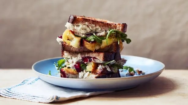 Kenny Tutt's ultimate Boxing Day sandwich (Debby Lewis-Harrison/PA)
