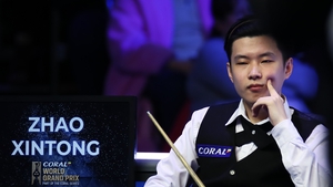 Zhao won his first ranking tournament earlier this month
