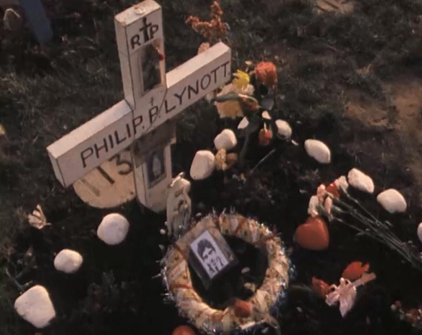 Phil Lynott's grave, 1987