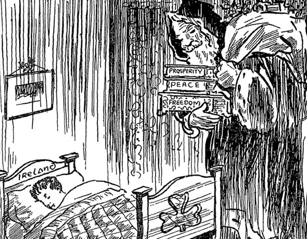 Christmas cartoon Photo: Sunday Independent, 18 December 1921