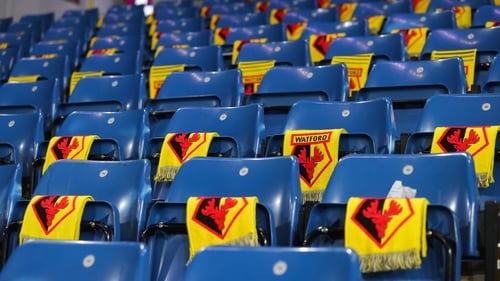 The complimentary Watford scarves will have to be bagged up and brought back to the Vicarage