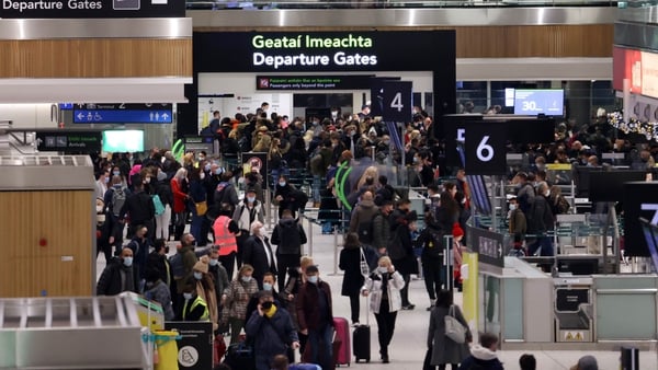 Today is expected to be Dublin Airport's busiest day of the festive period (File pic: RollingNews.ie)