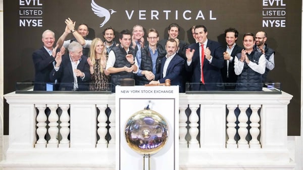 Avolon CEO Domhnal Slattery was at the New York Stock Exchange for Vertical Aerospace's flotation
