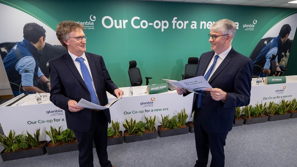 John Murphy, Glanbia Co-op Chairman and Jim Bergin, Glanbia Co-op CEO