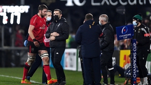 Iain Henderson suffered a second half ankle injury