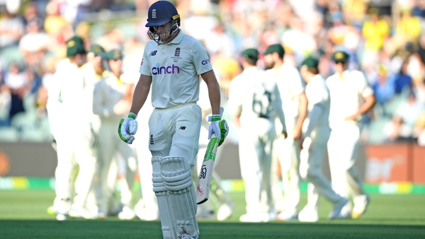 Jos Buttler of England out for a duck during day three of the second test
