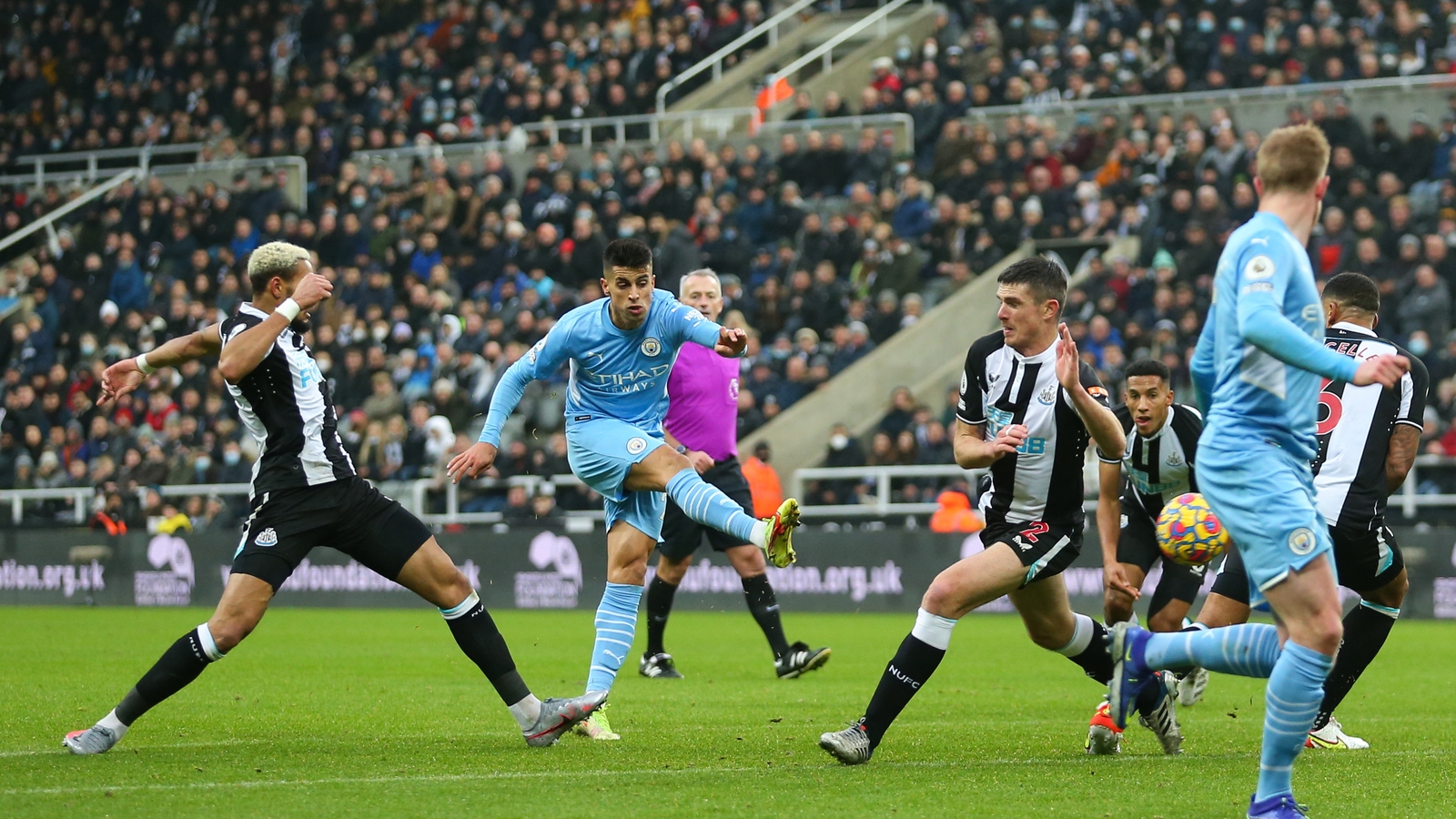 Man City fire four to pile more misery on Newcastle