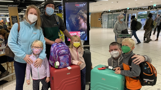 Deirdre Hogan, Matthew Colng and their children Gaetane, Norah and Liam