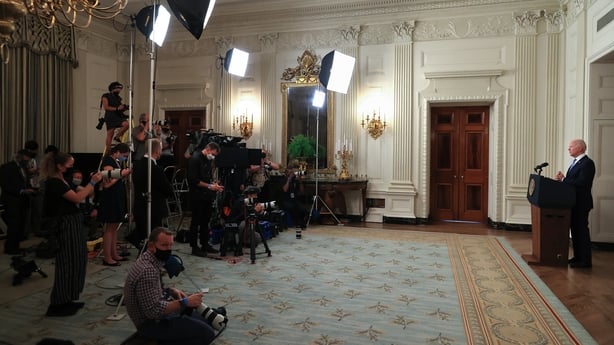 Joe Biden press conference Afghan war