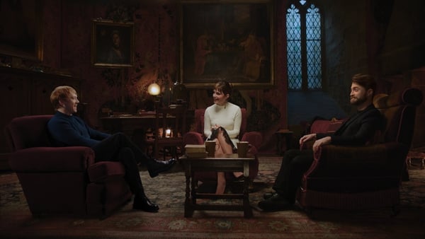 Rupert Grint, Emma Watson and Daniel Radcliffe in Return to Hogworths